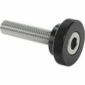 Bsc Preferred Plastic-Head Thumb Screw with Hex Drive 1/4-28 Thread Size 1-1/8 Long, 10PK 98704A730